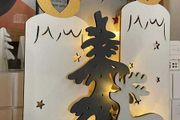 LED wooden Candles Christmas Decoration