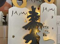 main image for ad LED wooden Candles Christmas Decoration