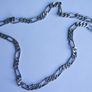 Vintage Sterling Silver 925 Figaro Necklace 20" Long Chain Link Flat Vintage Silver Sterling Gift Men 37,6g Image 9