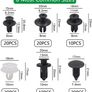 100Pcs Car Fixing Clips + 4Pcs trim removal tools Image 3