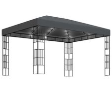 Gazebo with String Lights 3x4 m Anthracite