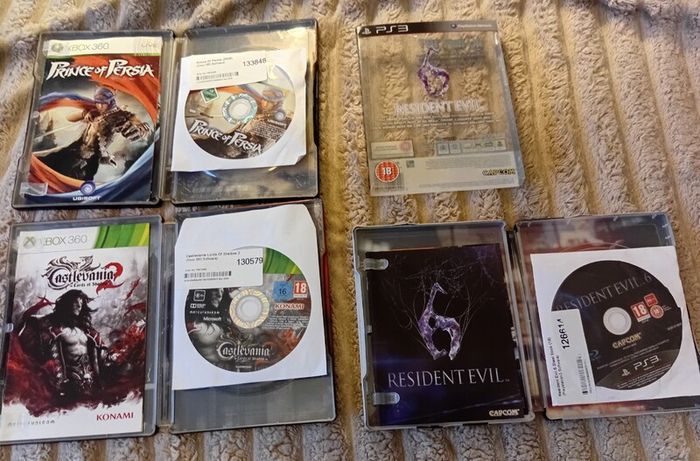 PS2 PS3 Xbox 360 games and steelbooks