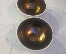 2 Marks & Spencer Bronzed Nibble Bowls