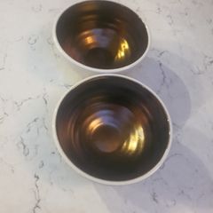 2 Marks & Spencer Bronzed Nibble Bowls