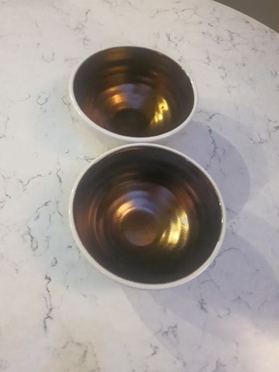 2 Marks & Spencer Bronzed Nibble Bowls