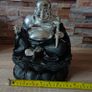 Large Black Silver Lucky Buddha from The Leonardo Collection Image 5