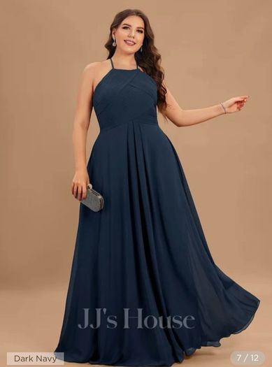 navy bridesmaid dress