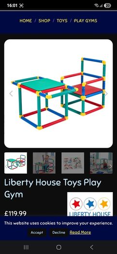 Liberty House Toys Play Gym slide / kids chair desk
