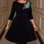 Stunning Black Dress with Sparkly Gems size 20 Image 3