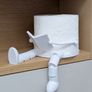 "TP-Buddy" Character Toilet Paper Holder - Whimsical Bathroom Wall Decor - Unique Housewarming Gift - Fits Standard & Mega Rolls - Fun Modern Bathroom Art Image 10