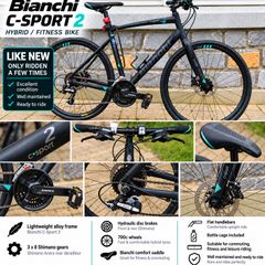 Bianchi C-Sport 2 Hybrid Fitness Bike - Like New