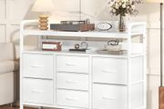 7-Drawer Fabric Chest Of Drawers for Bedroom - 4 Large and 3 Small Drawers