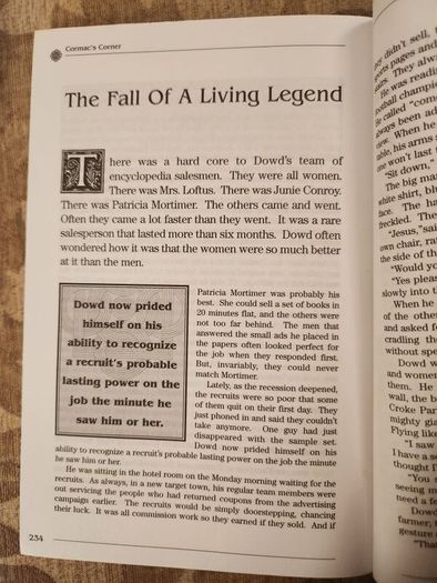 Cormac's Corner. A Collection Of His Classic Stories From The West Of Ireland. By Cormac Macconnell. First Edition Paperback In Good Condition.