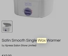 Satin Smooth Professional Single Wax Heater
