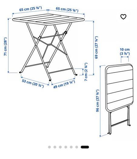 Ikea Foldable Table