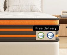 4FT Small Double Mattresses,10 Inch Gel Memory Foam Pocket Sprung Mattress with Breathable Soft Fabric,9 Zone Orthopedic