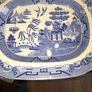 Victorian Very Large Antique Blue and White Food Serving Platter Image 5