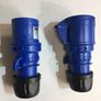 16 Amp Blue Plug and socket 3 Pin set 230V Image 2