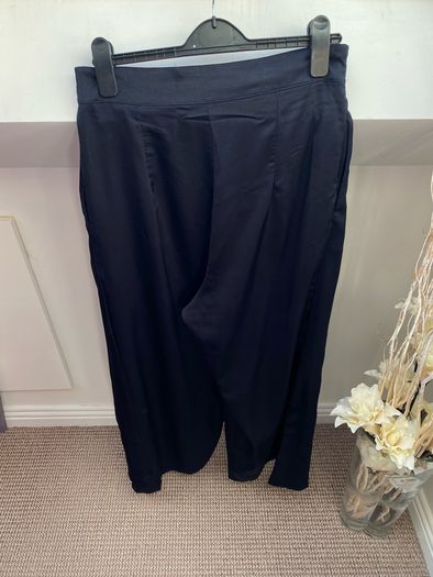 High-Waisted Satin Wide Leg Pants Medium