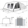 Outwell Wolfburg 450 Air Driveaway Campervan Awning New Image 9