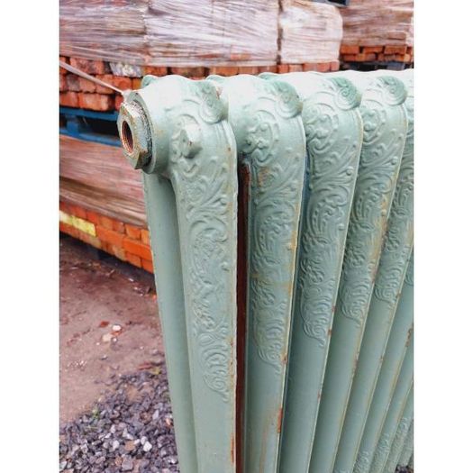 Cast Iron Radiator Large Green Ornate- KAS479