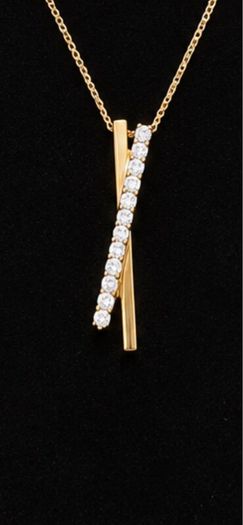 9ct Gold diamond chain