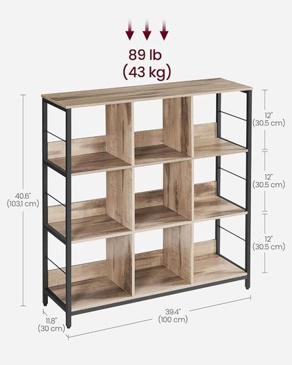 New 3 Tier Ladder Shelf Bookcase (Camel Brown) FREE P&P