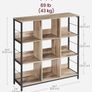 New 3 Tier Ladder Shelf Bookcase (Camel Brown) FREE P&P Image 6