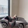 BMW 507 Kids Electric Ride On Car Silver - Remote Image 4
