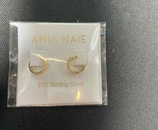 Gold rope hooped earrings Ania Haie