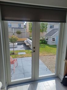 Large French doors triple glazed