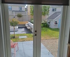 Large French doors triple glazed