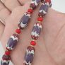 Antique Venetian Style Trade & Venetian whiteHeart Glass Beads Necklace Image 4