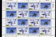 2000 Ireland Military Aviation Commemorative Stamp Sheetlet 45p57c Place 1B1B1B1B Mint Never Hinged (MNH)