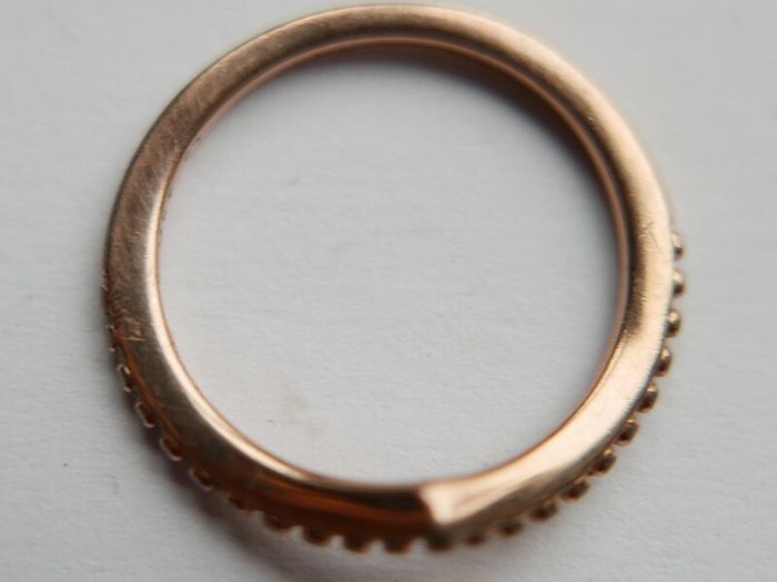 Pandora ALE  14K 585 Rose Gold Plated Metal Ring size L1/2 - 1,5g