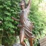 Vintage Collectible Metal Sculptures French Art Deco Sculptures 22" Image 3