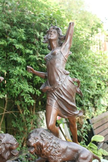 Vintage Collectible Metal Sculptures French Art Deco Sculptures 22"