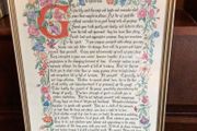 Niceley Framed Desiderata Print Spiritual Religous Quote " Go Placidly Among The Noise and Haste "