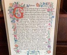 Niceley Framed Desiderata Print Spiritual Religous Quote " Go Placidly Among The Noise and Haste "