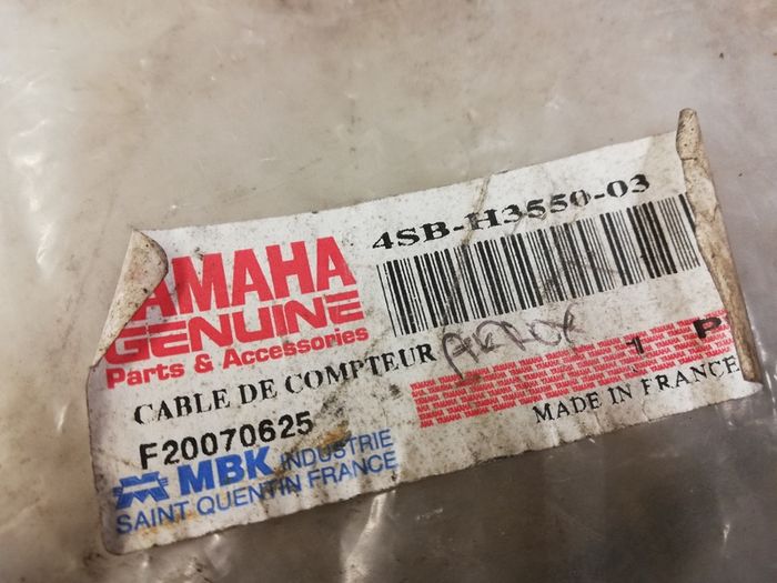 Yamaha CW50RS Speedo Cable