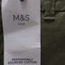 M&S cotton khaki trousers Image 4