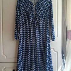 JD Williams Blue and Black geometric print dress