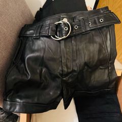 New leather shorts