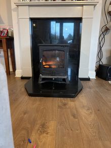 Stone Fireplace