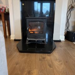 Stone Fireplace