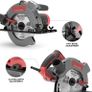 1500W Electric Saw 230-240V 190mm Corded Circular Saw Aluminum Body Portable Woodworking Electric Saw Table Saw Image 6