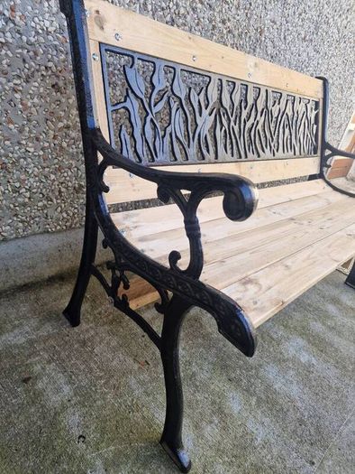 Cast iron garden bench