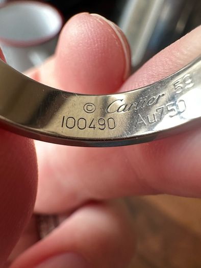 White gold Cartier Love Ring
