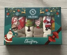 Set of Embroidered Kitchen Cloths 6 pcs. Christmas