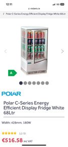 Polar countertop Fridge